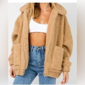 I AM.GIA Pixie Caramel Teddy Coat